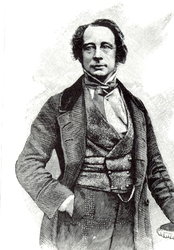 Charles Dickens in 1852.  Daguerrotype by Henri Claudel, 1852